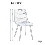 Стул GOOPY черный каркас/черный