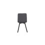Стілець COREY TEX чорний каркас/сірий тканина