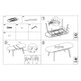 Стол ALBERTO CERAMIC 160(200)*90 бежевый мат/дерево