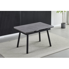 Стол MADRID CERAMIC 120(180)*85 grigio latte matt/черный каркас