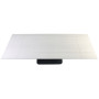 Стол OVIDIO CERAMIC 160(240)*90 белый дуб/черный каркас