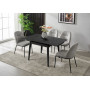 Стіл AVENTO CERAMIC 80(130)*80 чорний