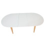 Стіл ALBERTO CERAMIC 160(200)*90 бежевий мат/дерево