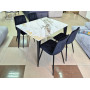 Стол NORMAN CERAMIC 120*90 gold Phoenix