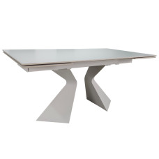 Стол LAURA CERAMIC 160(240)*90 белый мат/белый