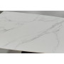 Стол GILBERT CERAMIC 160(240)*90 белый мат/черный