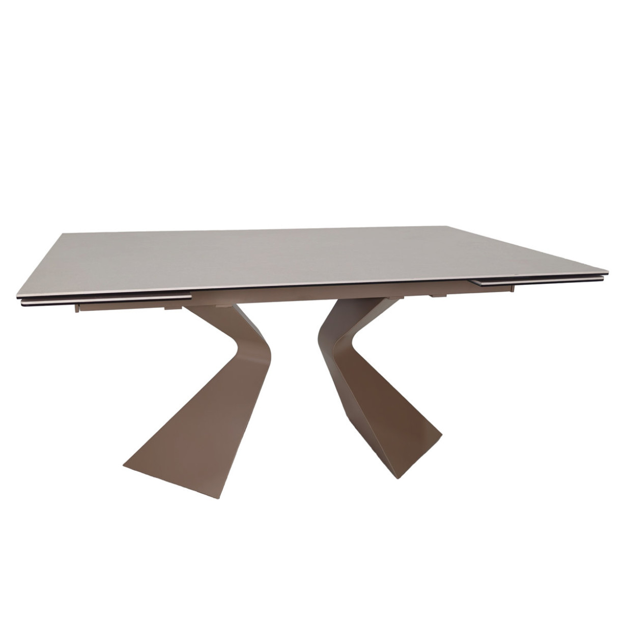 Стіл LAURA CERAMIC 160(240)*90 бежевий мат/бежевий