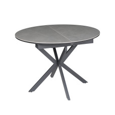 Стол GENEWA CERAMIC 105(140)*105 стол серый/черный