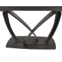 Стіл TYLER CERAMIC 160(240)*90 білий мат/чорний
