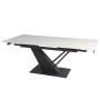 Стол FERNANDO CERAMIC 140(200)*90 бежевый/черный