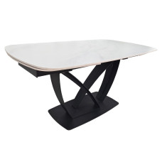 Стол TYLER CERAMIC 160(240)*90 белый мат/черный