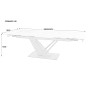 Стол FERNANDO CERAMIC 160(220)*90