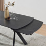 Стіл NOREEN CERAMIC 140(200)*80 чорний