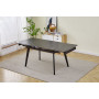Стол OSLO CERAMIC 120(180)*80 черный мат/черный каркас