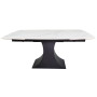 Стол GILBERT CERAMIC 160(240)*90 белый мат/черный
