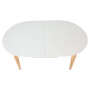 Стіл ALBERTO CERAMIC 160(200)*90 бежевий мат/дерево