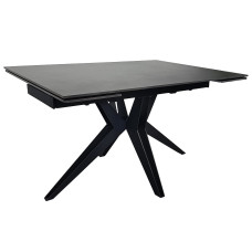 Стол VINCENT CERAMIC 140(200)*90 графит мат/черный