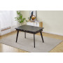 Стол OSLO CERAMIC 120(180)*80 черный мат/черный каркас