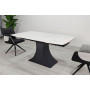 Стол GILBERT CERAMIC 160(240)*90 белый мат/черный