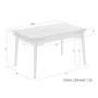 Стол BONN CERAMIC 130(180)*80 серый глянец