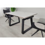 Стол BERNARD CERAMIC 140(200)*90 белый мат/черный