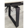 Стол BERNARD CERAMIC 140(200)*90 белый мат/черный