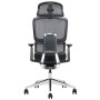 Кресло поворотное WALTER черная ткань/алюминий