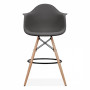 Стілець Тауер Вуд Eames барний високий чорний