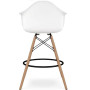 Стілець Тауер Вуд Eames барний високий білий