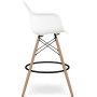 Стілець Тауер Вуд Eames барний високий білий