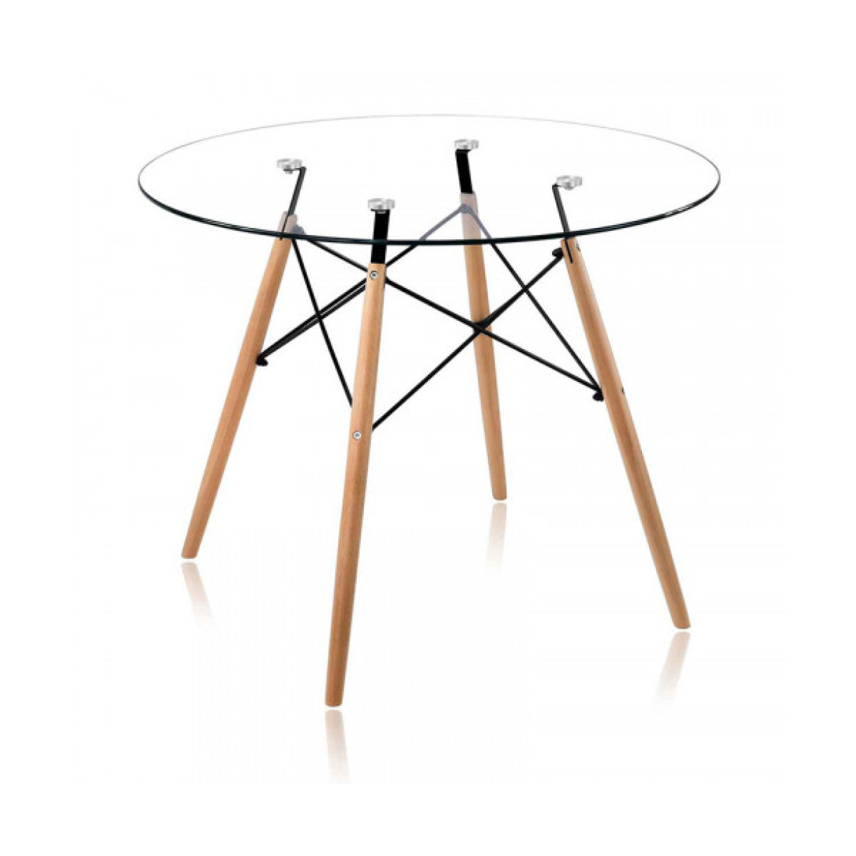 Стіл Імз Eames скляний круглий д. 80 см