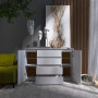 Комод Еверест КЛ-4 Лайт (телескопічні) 140х38х93 см Німфея Альба (DTM-4646)