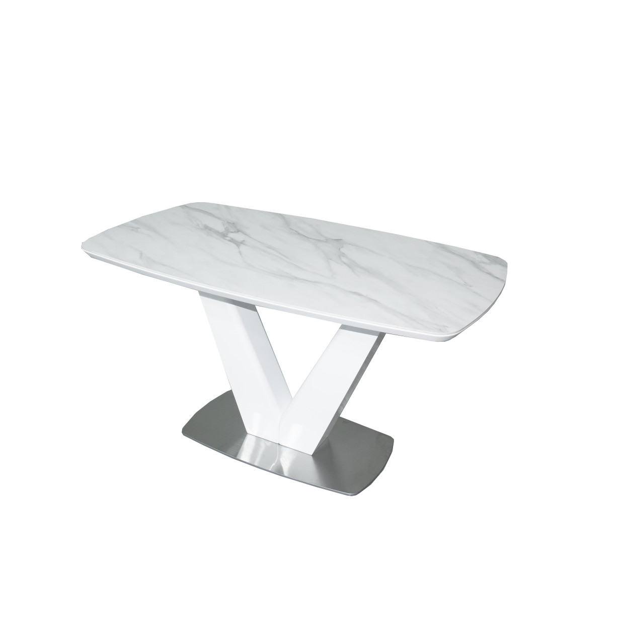 Стіл обідній CALIFORNIA white Matt Ceramic ZH01